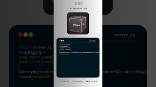 3D Cube with animation #coding #codeharmony #javascripting #ai #css #webdevelopment