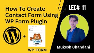 How To Create Contact Form Using WP Form Plugin in WordPress #contactform #wordPress #wpform