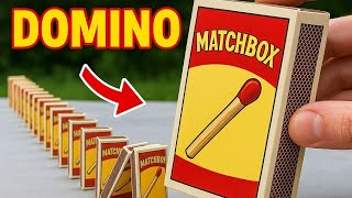 World's LARGEST Matchbox Domino #agammagician #trending #shorts #shortvideo #short #domino #trending
