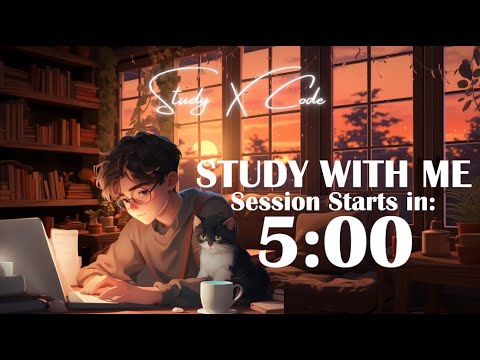 3-HOUR STUDY WITH ME | Relaxing Lo-fi Chill Beats | Pomodoro 50-10 |Breaks + countdowm timer