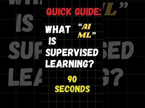 🚨Learn Supervised Learning in 90 Seconds! #datascience  #machinelearning  #statistics #dataanalytics