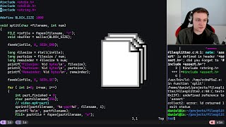 Coding a File Splitter in C