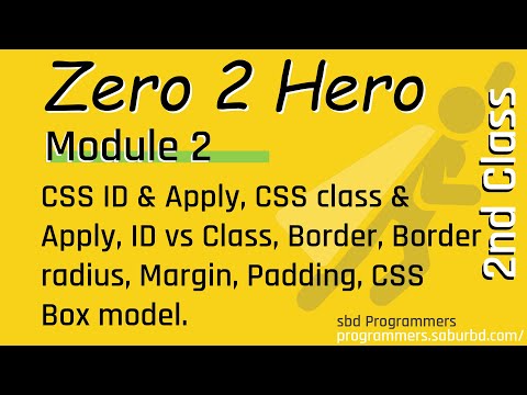 $+$ Css id, Class, ID v Class, Group, Element, Border, Border Radius, margin, Padding, CSS Box Model