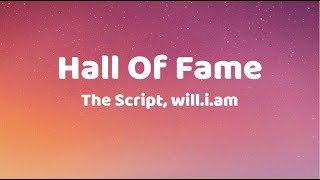 The Script - Hall Of Fame (Lyrics) ft. will.i.am