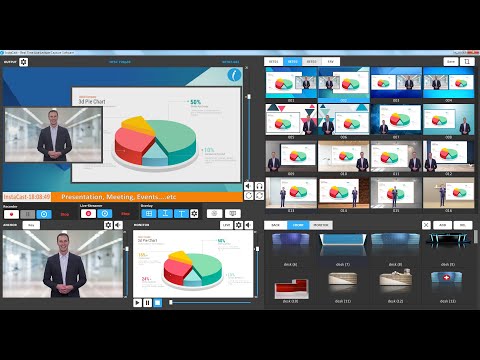 Basic Demo InstaCast Real Time Live Lecture Capture and Streaming Software  on windows laptop & PC