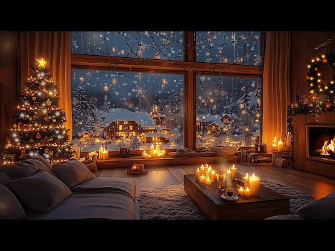 24/7 Cozy Christmas Fireplace 🔥 Winter Relaxation Warm Fireplace & Christmas Vibes 🎄 Relax • Sleep