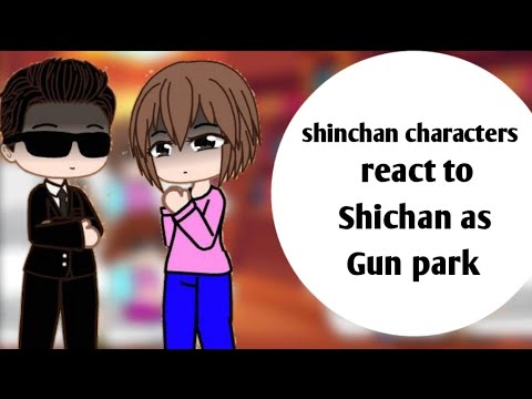 Shinchan characters react to Shinchan as Gun park | watch in 2x | part 2