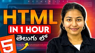HTML in 1Hour | HTML Zero to Hero | HTML Full Course in Telugu | HTML Telugu