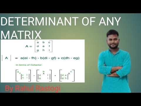 how to find determinants of any Matrix,