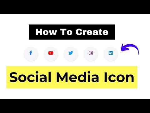 How to design Social media Icon in HTML and CSS  Bangla