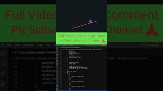 CSS Ball Rotate Loading Animation Effect Shorts video Web Tutorial Tamil #html #css #youtube #shorts