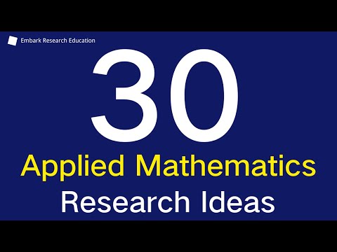30 Applied Mathematics Research Topics for High School Students