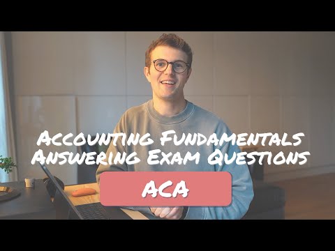 Answering 10 Accounting Fundamentals ACA MCQs