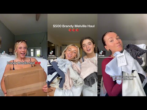 Brandy Melville haul - TikTok compilation