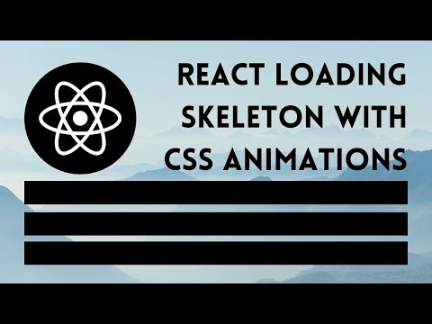 Create a React Loading / Skeleton 🦴 component from scratch the PROPER way (CSS animations)