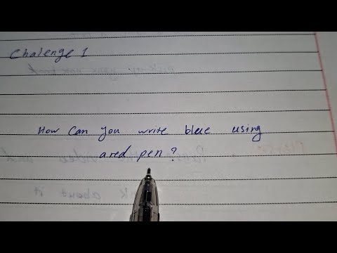 How Is This Even Possible? Writing Blue with a Red Pen🤯🤯 | First Challenge