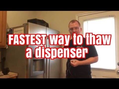 The FASTEST way to thaw a frozen dispenser!