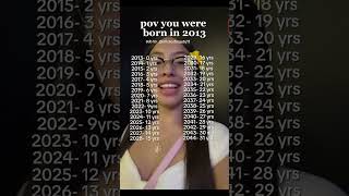 pov you were born in 2013 #shorts #shortvideo #fyp #tiktok #2013