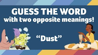 GUESS THE WORD that has two opposite meanings! Contronyms English LANGUAGE CHALLENGE!