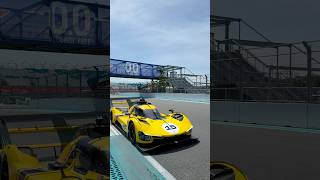 The Ferrari 499P Modificatas are unleashed and dominating the circuit at Ferrari Racing Days Miami.