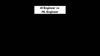 Know The Difference - AI Engineer Vs ML Engineer #ai #ml #engineer