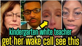 Black & White Americans REACT To KINDERGARTEN Teacher Getting A Wake Up Call After Doing This.