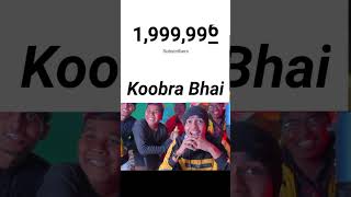 Koobra bhai ka 2m ho gaya #shorts #godpraveenyt #koobrabhai #penkiller