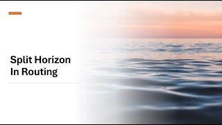 SIMPLIFIED TECH: Split Horizon