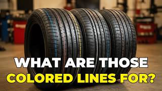 Why New Tires Have Colored Lines (It’s Not What You Think)
