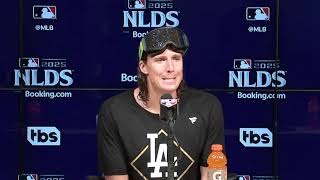 Tyler Glasnow Says NLDS Game 4 Start Was A Dream Come True, Raves About Roki Sasaki's Nasty Innings!