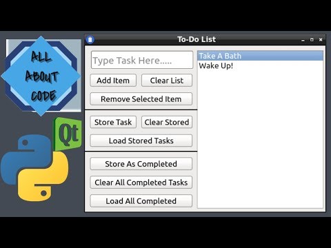 PyQt Python | To-Do List Application  |  WITH CODE |