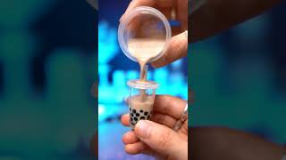 Cutest Tiny Boba Tea DIY! 磻✨ Satisfying!