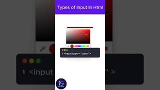 "HTML Input Types Explained Fast!""Every HTML Input Type in One Minute"" #shorts #tutorial #html #yt