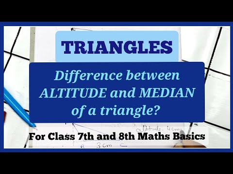 🔺Learning Triangles - Altitude and Median of any triangle🔺