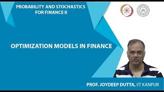 Optimization Models In Finance