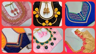 💯💥👉New Patch work blouse designs/Latest blouse back neck design/Beautiful Blouse Designs