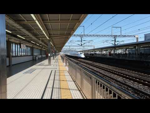 Shinkansen passing