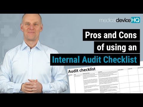 Pros and cons of using an internal audit checklist