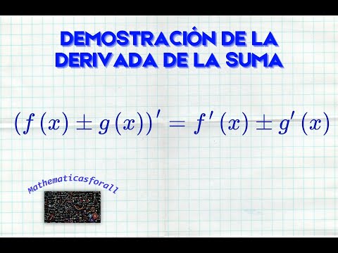 Derivada de la suma y la resta