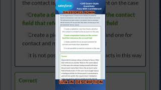 How to Pass the Salesforce Admin Exam – Mock Questions & Real Practice Test 2025 | 25 #shorts