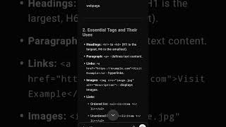 😱 Here's a Breakdown of the Html Basics #chatgpt #html #programming #letslearn#ytshorts