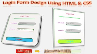 #12 CSS Animation Effects With Code | Fully Animated LogIn Form | #htmlcss @Pabitra_Bera