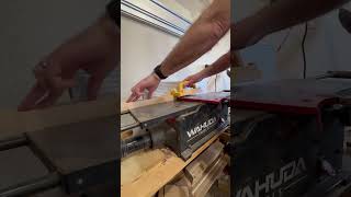 Milling up some scrap maple and walnut on the Wahuda jointer.
