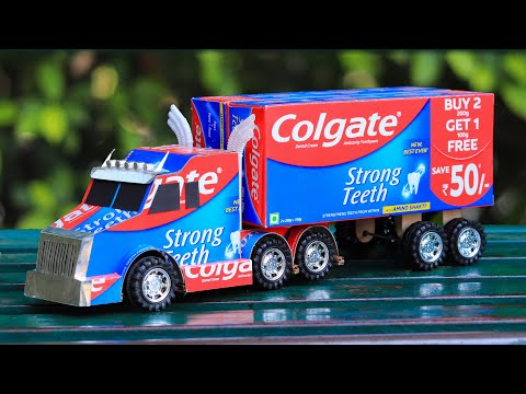 How to Make a Toy Truck From Colgate  | Awesome Ideas | Homemade Inventions