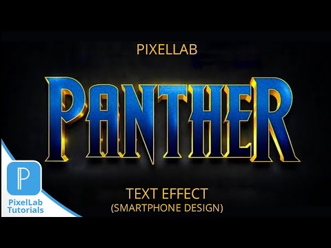 100% EDITABLE! Black Panther Text Effect - PixelLab Tutorial
