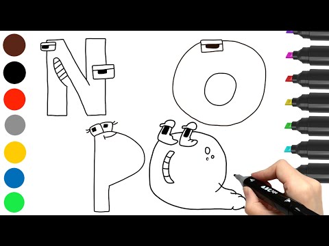 ✐ Alphabet Lore (NOPQ) drawing easy tutorial
