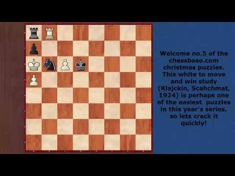 The best chess puzzles #30 The soluton of the chessbase.com Xmas puzzles. #5