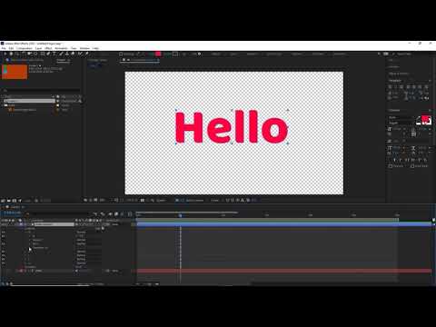 How to rotate letters separately in After Effects