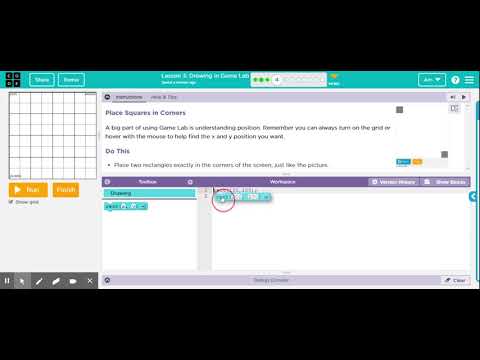 Code.org - CSD Unit 3 - Interactive Animations and Games ('20-'21): Drawing in Game Lab #4