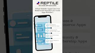 Types of Apps #reptileapp #nocodeapps
